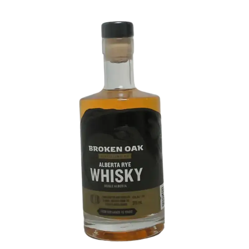 Broken Oak Distilling Company Alberta Rye Whisky 375Ml Bottle Image