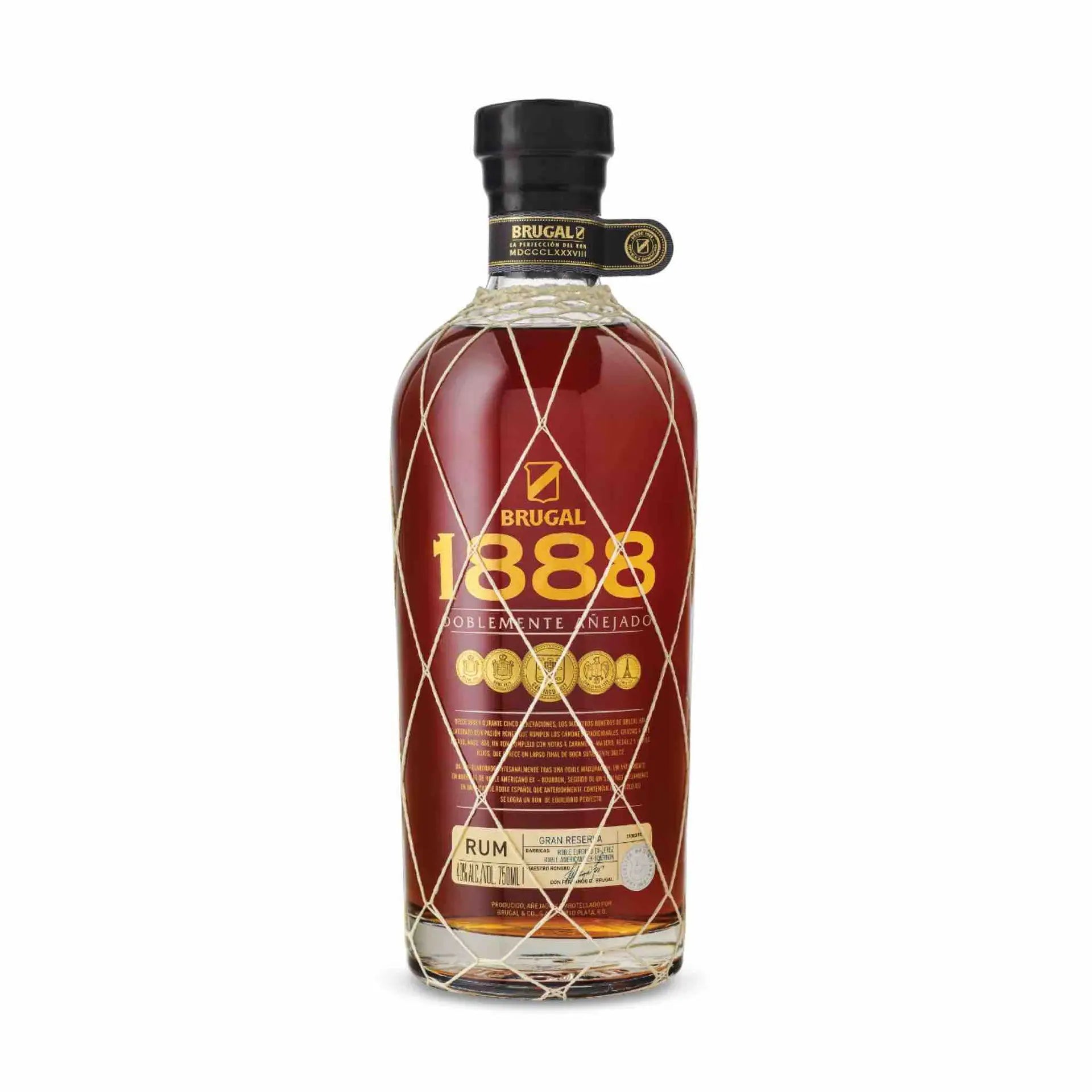 Buy Brugal 1888 rum 750mL, premium aged rum bottle, online spirits shopping