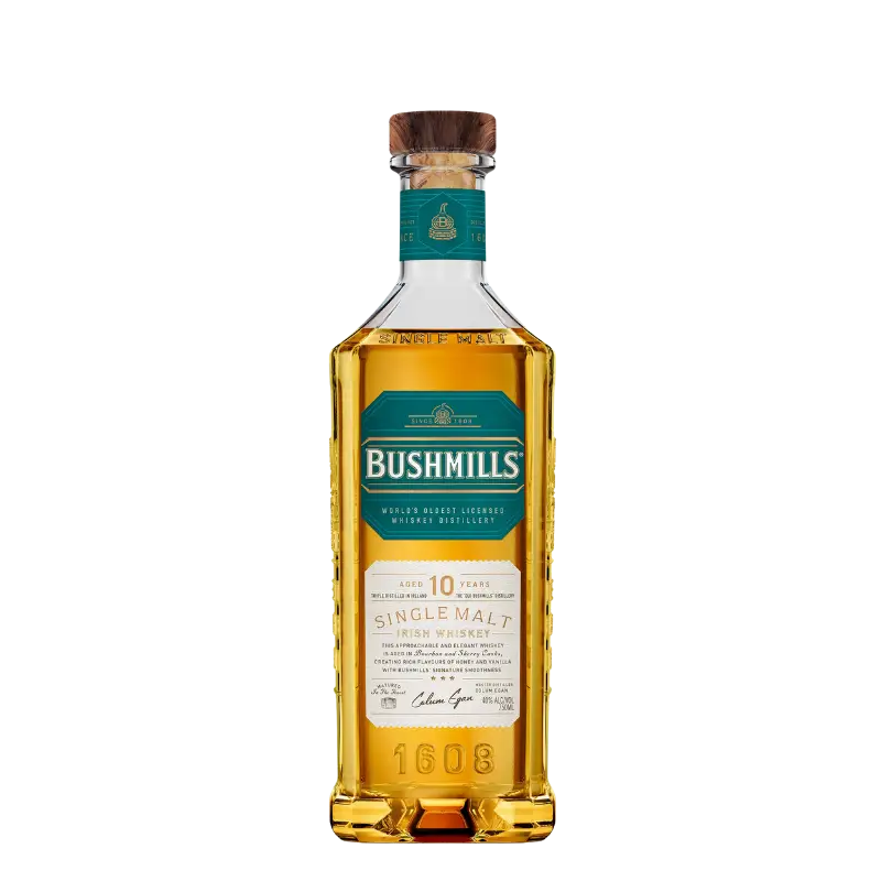 Bushmills 10 Year Old Single Malt Whiskey 750Ml Bottle Image