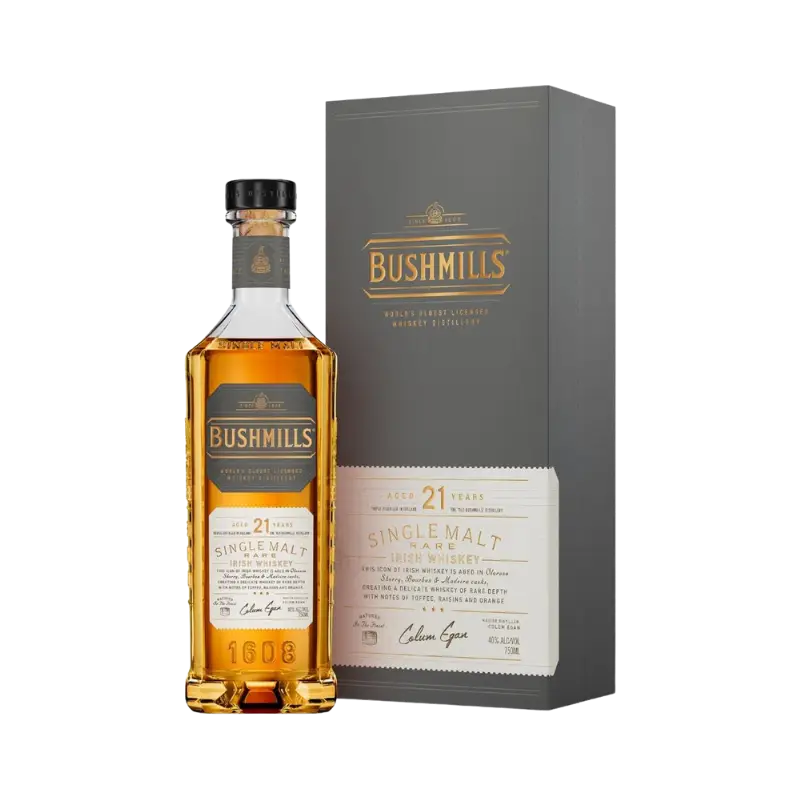 Bushmills 21 Year Old Single Malt Whiskey 750Ml Bottle Image