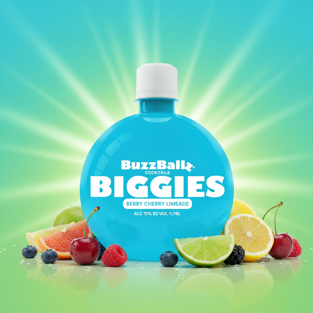 Buzzballz Biggies - Berry Cherry Limeade 1.75L