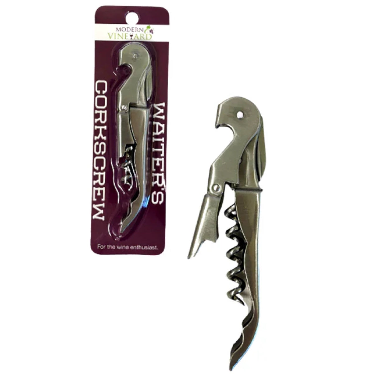 Chrome Double Hinged Corkscrew (Set of 12)
