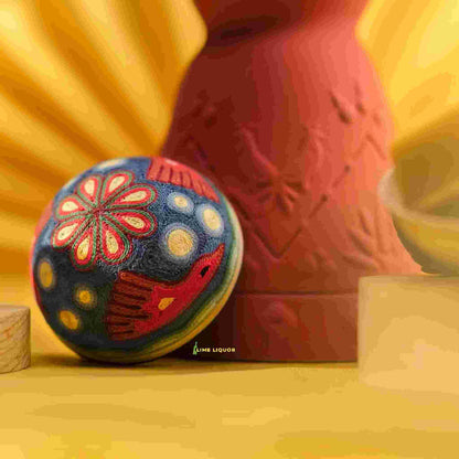 buy Clase Azul San bottle with colorful handcrafted detail and ceramic base
