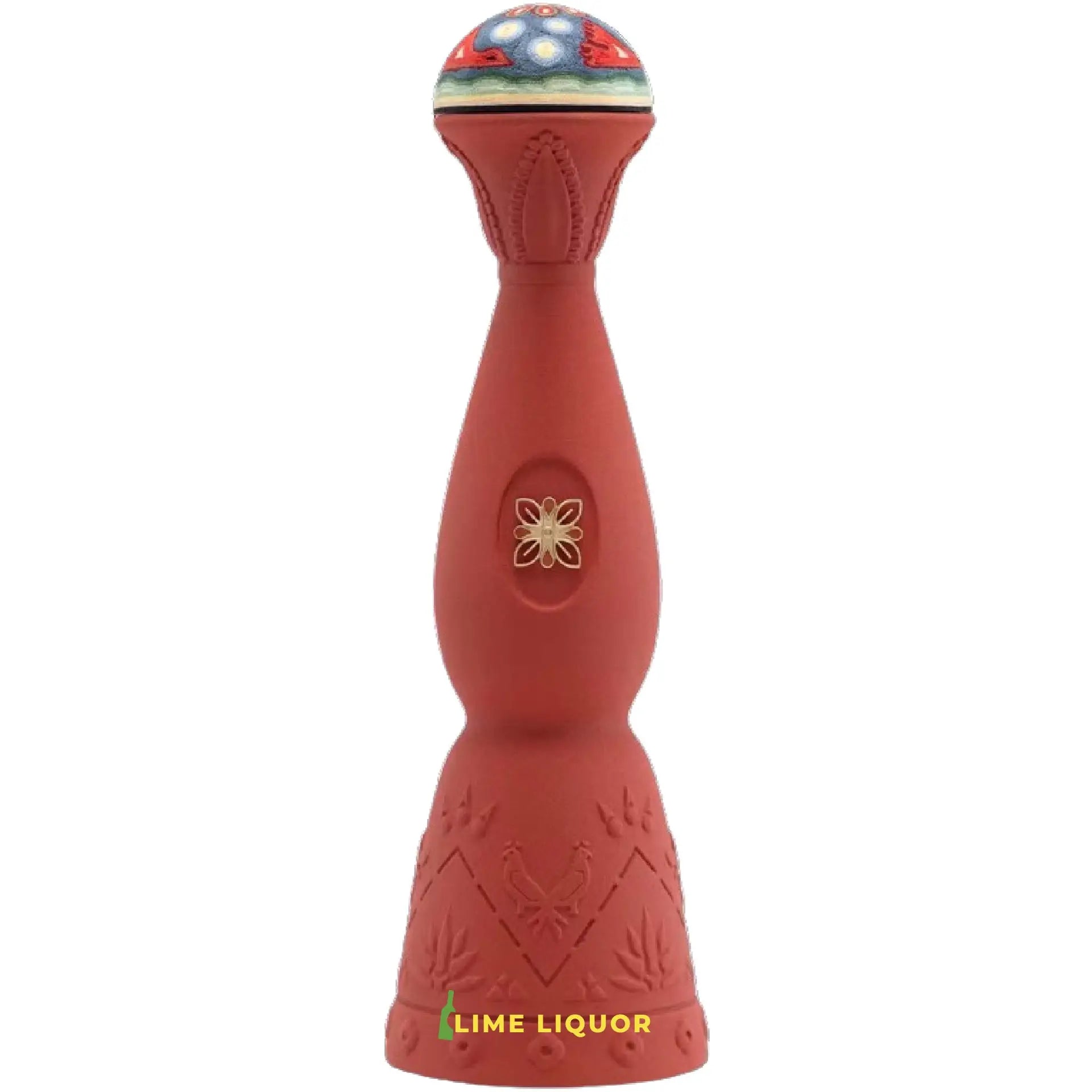 Buy Clase Azul tequila in red ceramic bottle with gold floral design