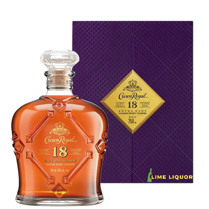Buy Crown Royal 18 Years Extra Rare Canadian whisky, 750ml, with purple gift box