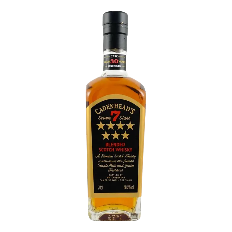 Cadenhead 7 Stars 30 Year Old Blended Whisky 700Ml Bottle Image