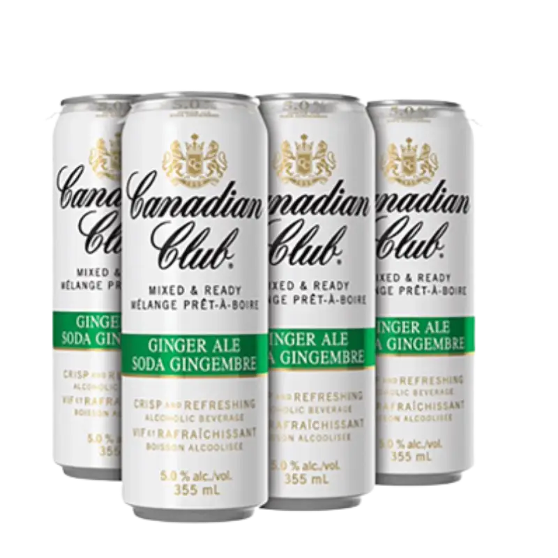 Canadian Club Amp Ginger 6X355Ml Cans Bottle Image