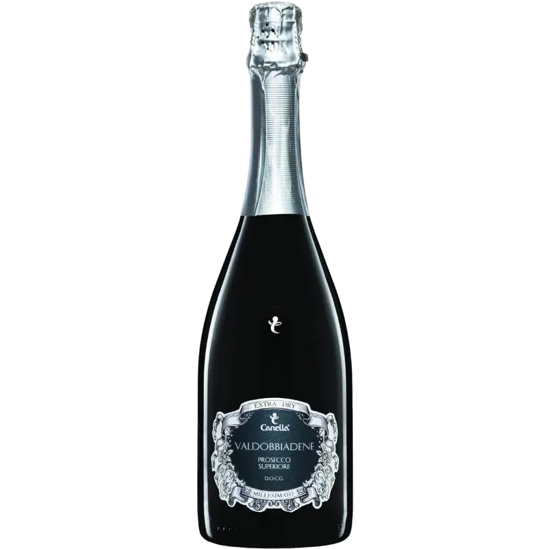 Buy Canella Prosecco DOCG 750mL, sparkling wine bottle with elegant silver label