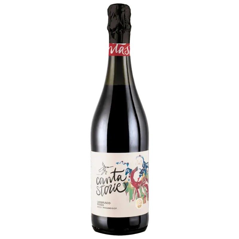buy Cantastorie Lambrusco Rosso Secco DOP Re 750mL red wine bottle