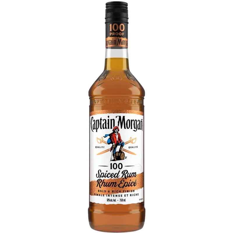 Captain Morgan 100 Spiced Rum 750Ml Bottle Image