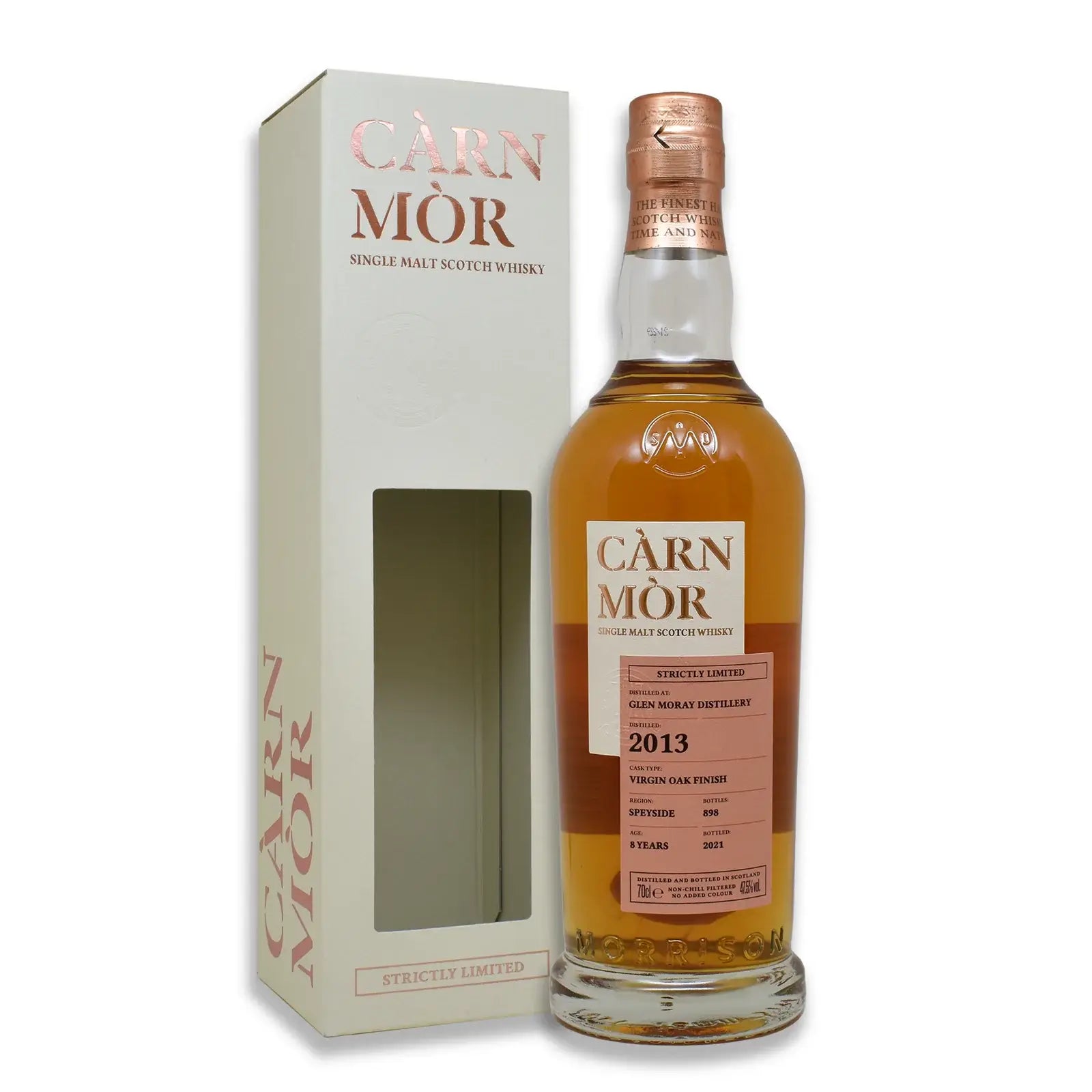 Carn Mor Glen Moray Distillery Single Malt Scotch Whisky Aged 8 Years 700Ml Bottle Image