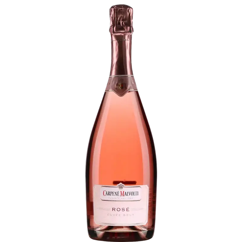 Buy Carpene Malvolti Brut Rose 200mL sparkling wine in a clear glass bottle