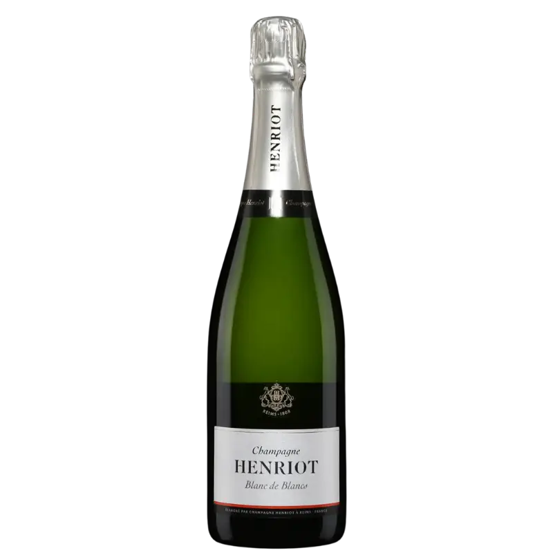 Buy Champagne Henriot Blanc De Blancs 750mL green bottle with silver foil