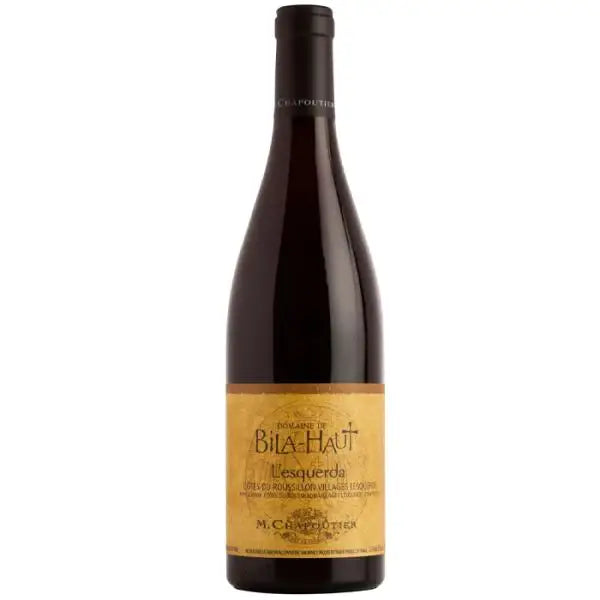 Buy Chapoutier L'Esquerda red wine bottle, elegant label, perfect for wine lovers.