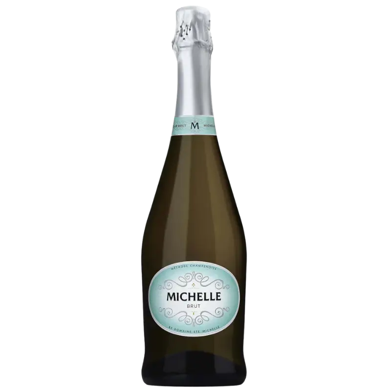 Buy Michelle Brut sparkling wine, 750ml bottle with foil top and elegant label