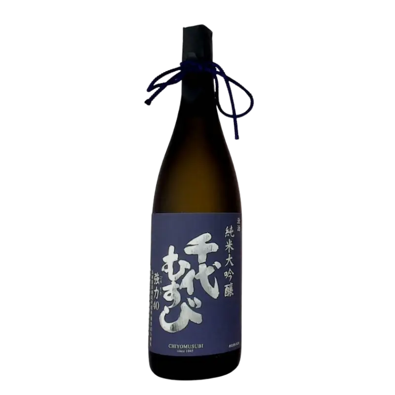 Chiyomusubi Junmai Daiginjyo Goriki 40 1 8L Bottle Image