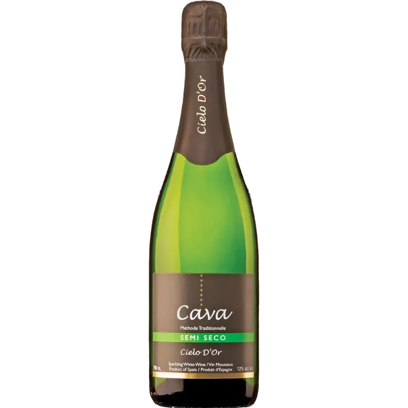 Buy Cielo D'Or Cava Semi Seco 750mL sparkling wine, Spanish semi-sweet bubbly