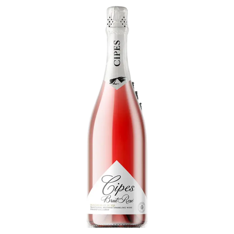 Buy Cipes Brut Rosé Organic NV 750mL sparkling wine bottle, pink rosé wine