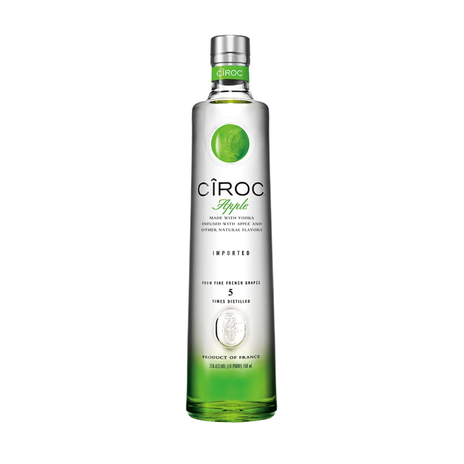 buy Ciroc Apple vodka, green apple-infused vodka bottle, premium spirits
