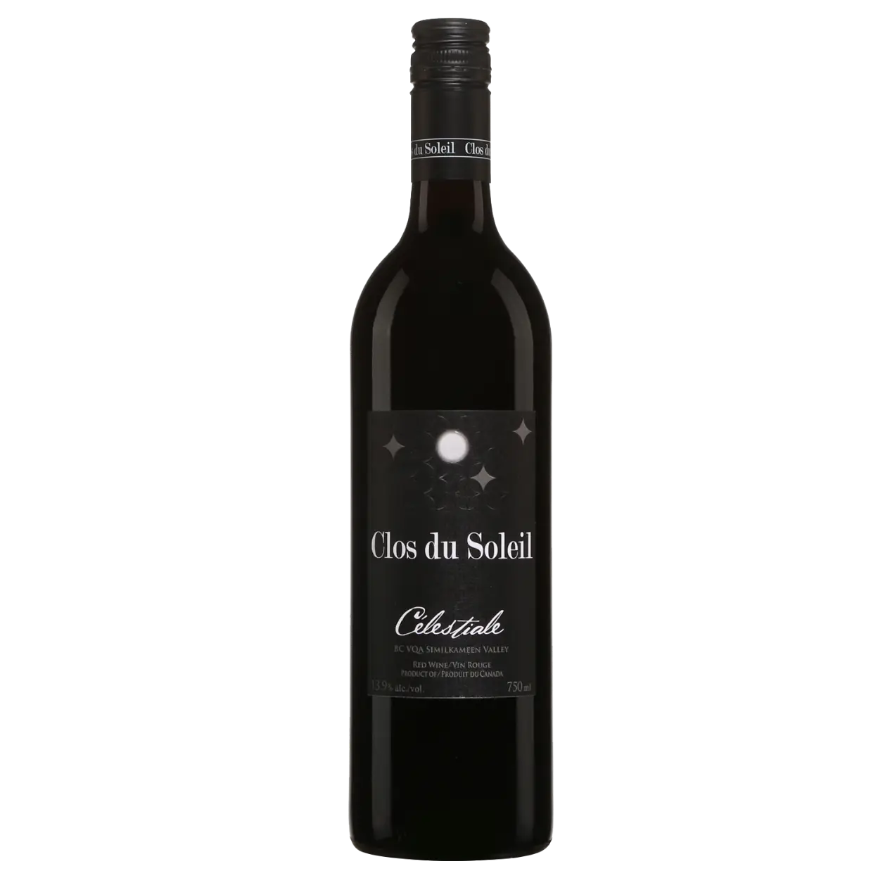 Buy Clos du Soleil Celestiale red wine, 750ml bottle, screw cap, product label visible