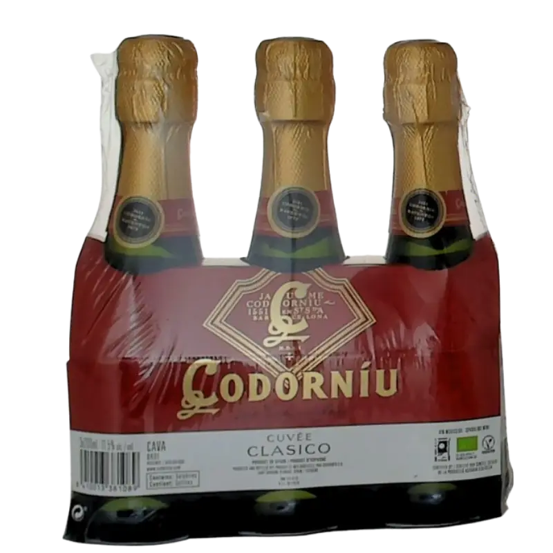 Buy Codorniu Brut Clasico 3-Pack 200mL sparkling wine bottles, gift set
