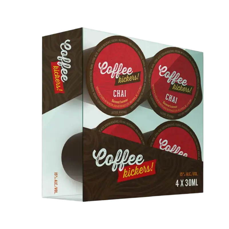 Coffee Kickers Creamers Chai Flavour 4 X 30Ml Bottle Image