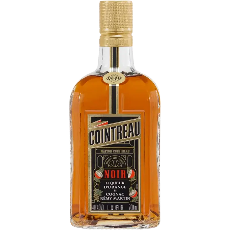 Buy Cointreau Noir 700mL orange liqueur bottle with black and gold label