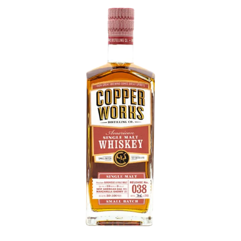 Copperworks American Single Malt Whisky Release 38 750Ml Bottle Image