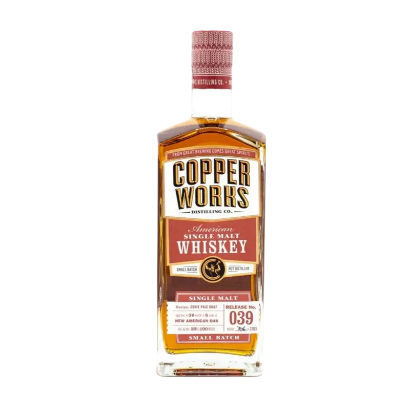 Copperworks American Single Malt Whisky Release 39 750Ml Bottle Image