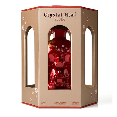 Crystal Head Lunar New Year 2026 Year of the Horse bottle featuring a clear glass design and festive lunar motifs.
