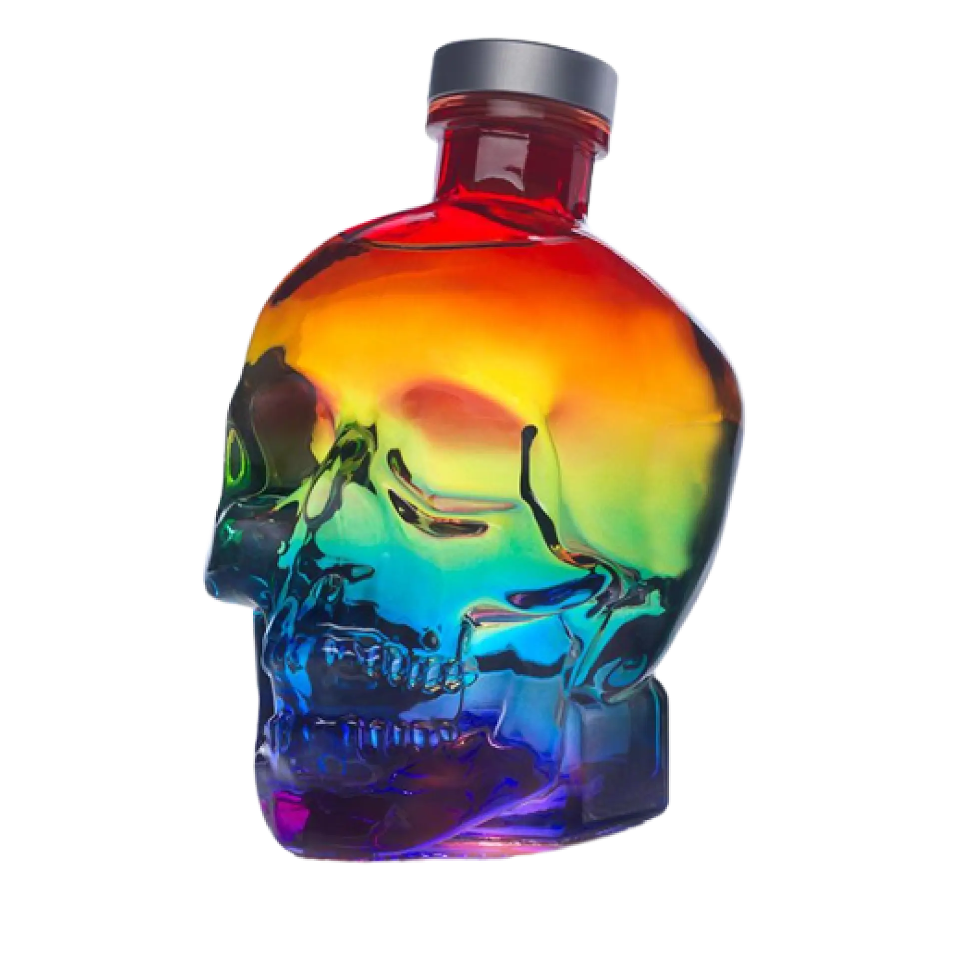 Buy Crystal Head Pride, large 1.75L rainbow skull vodka bottle, spirits online Canada