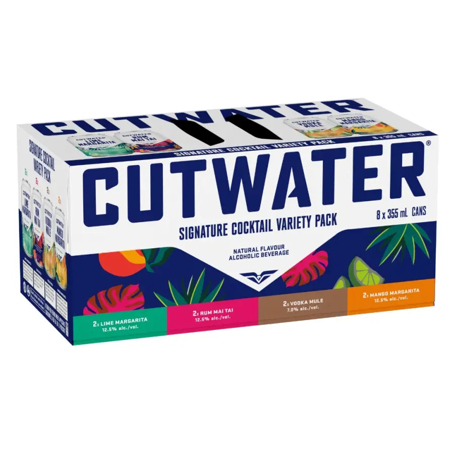 Cutwater Signature Cocktail Variety Pack 8x355mL | Lime Liquor