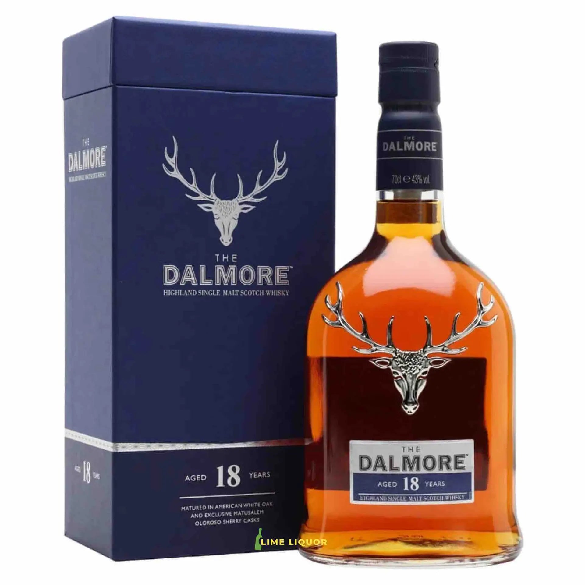 Buy Dalmore 18 Year Old Highland Single Malt Scotch Whisky, 750mL, with box