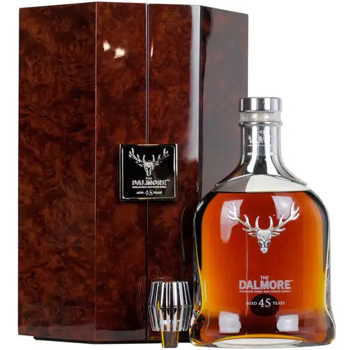 buy Dalmore 45 Year whisky, luxury bottle with gift box and tasting glass