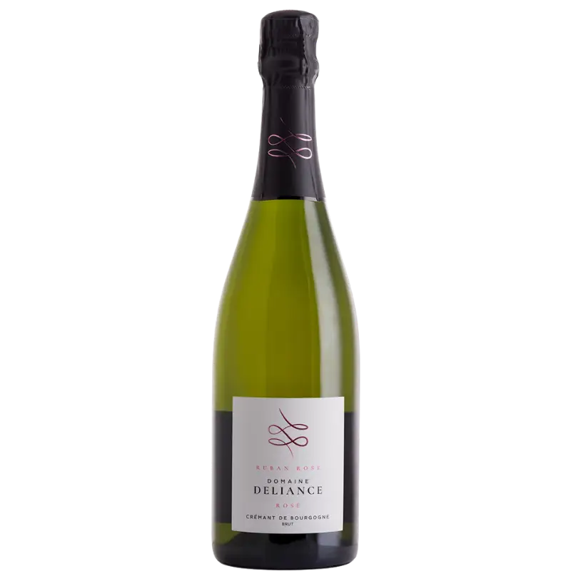 buy Domaine Deliance Cremant Ruban Rose 750mL sparkling wine bottle