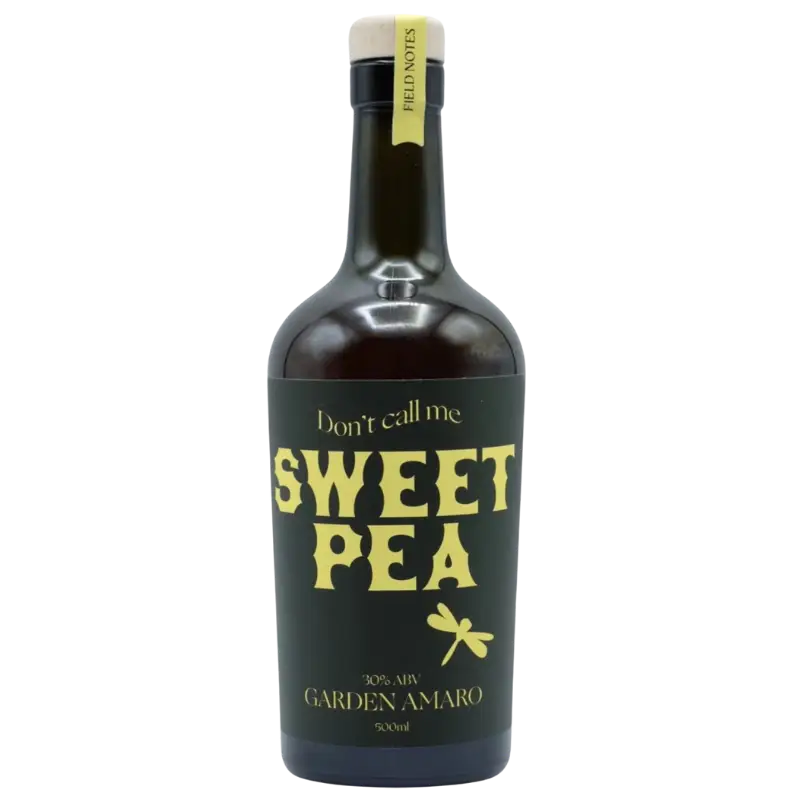 Buy Don't Call Me Sweet Pea Garden Amaro 500mL bottle, herbal liquor, dark label