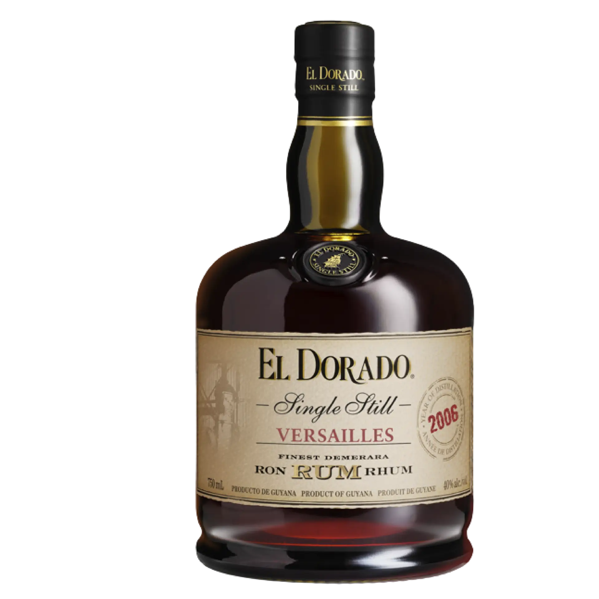 Buy El Dorado Single Still Versailles 750mL rum, premium Demerara spirit bottle