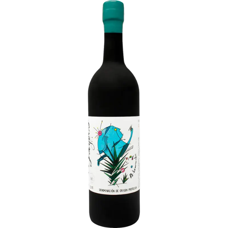 Buy El Jolgorio A. Karwinskii 750mL mezcal bottle with colorful label art