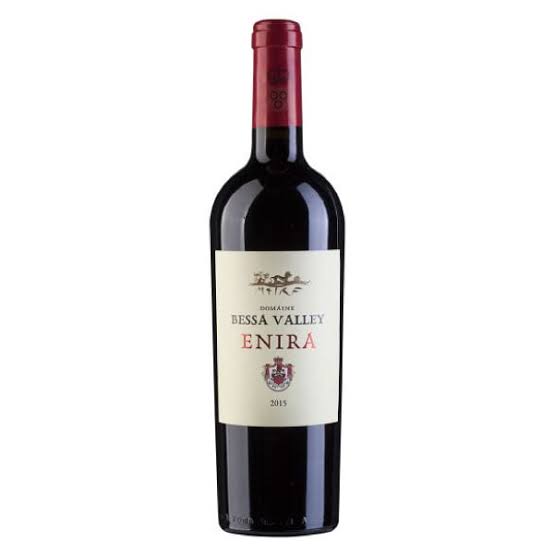 Enira Bessa Valley 750mL wine bottle with label showing the Enira brand and Bessa Valley region on a white background.