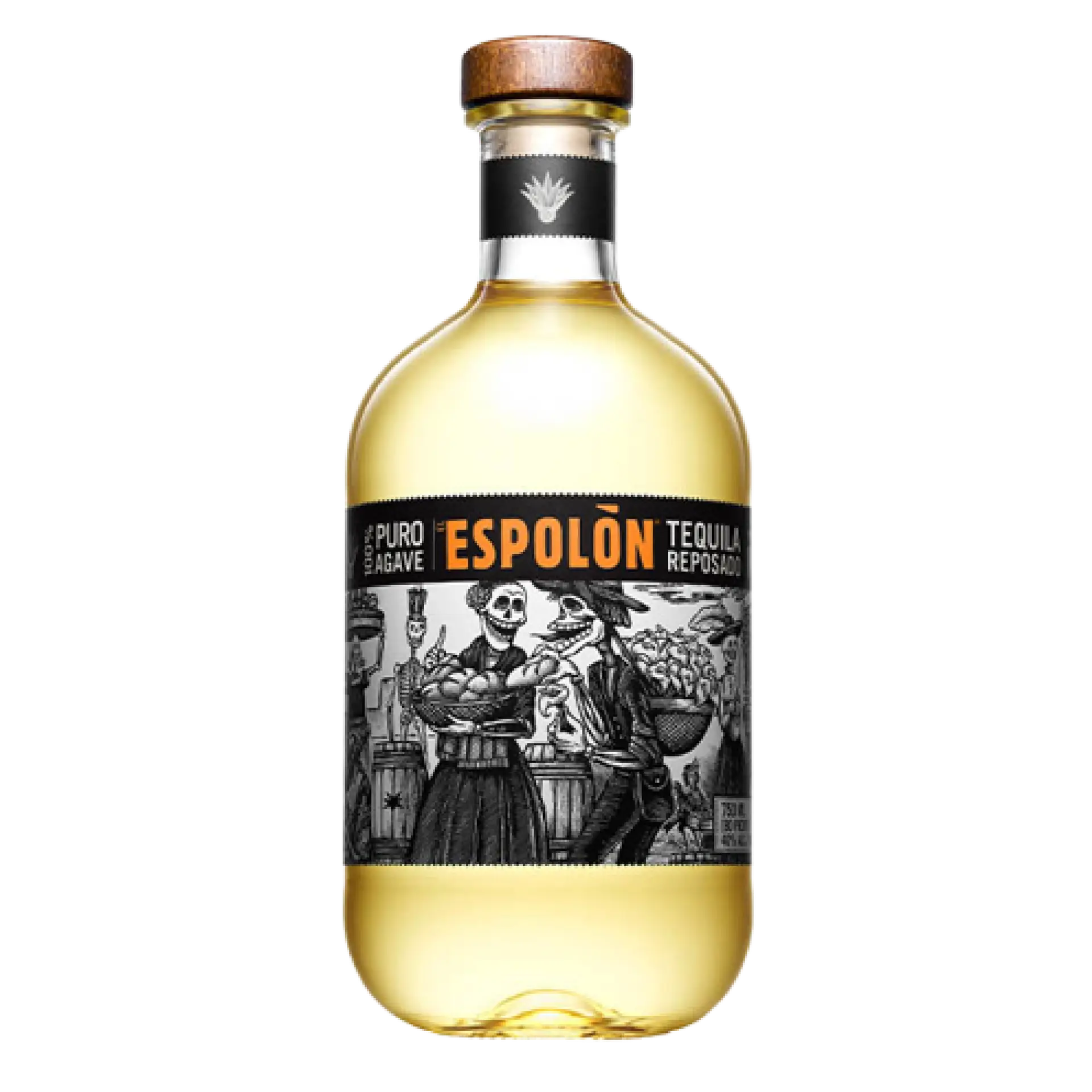 Buy Espolon Reposado 750mL, premium tequila bottle featuring artistic label design.