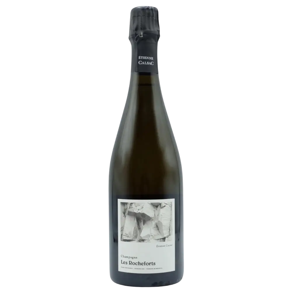 Buy Etienne Calsac Les Rocheforts Champagne 750mL, elegant sparkling wine bottle