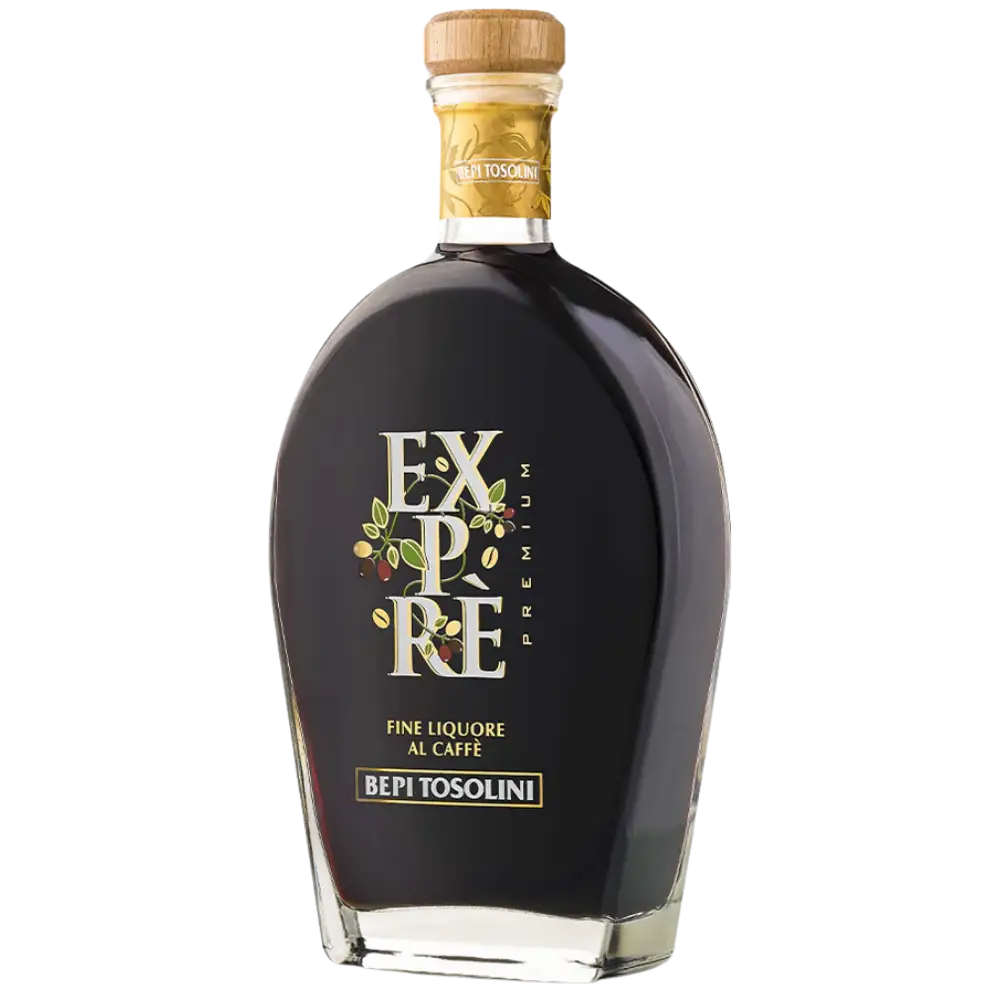 buy Expre Tosolini Coffee Liquor 700mL, premium Italian coffee liqueur in a dark bottle