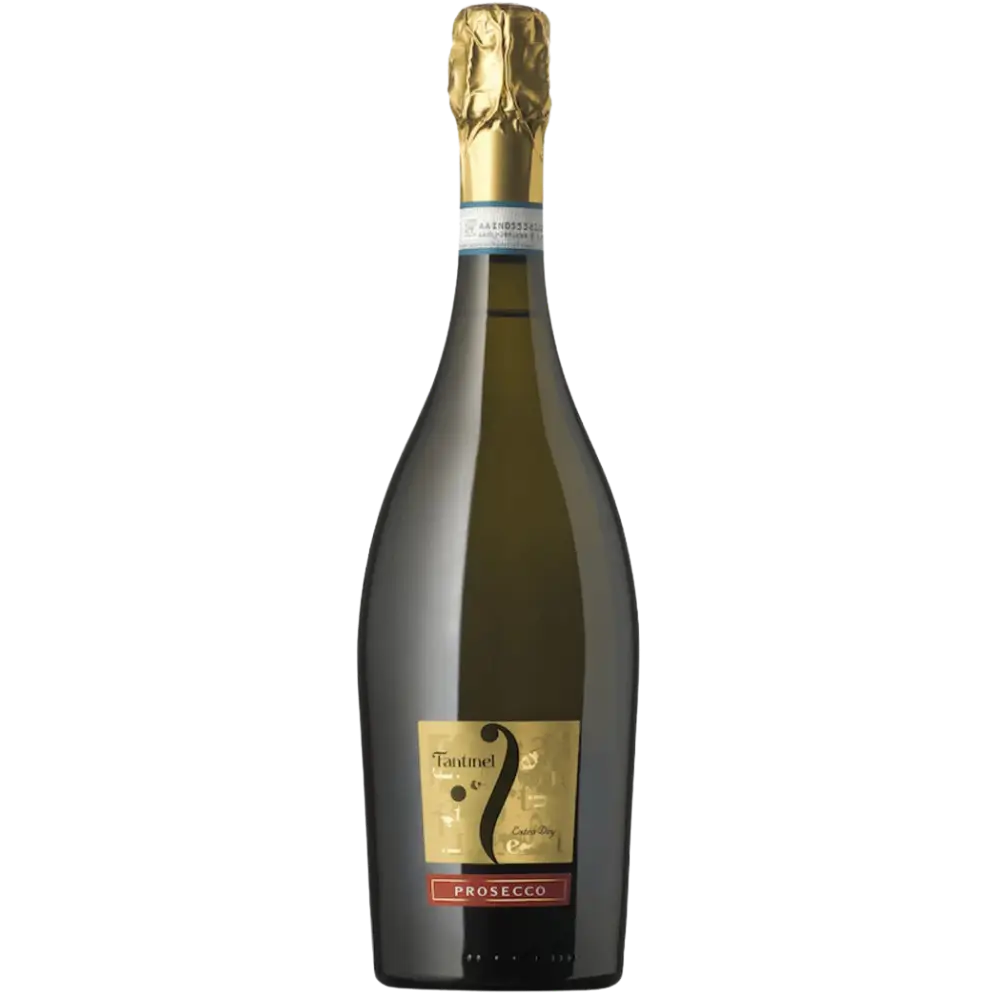 Buy Fantinel Prosecco Extra Dry 750mL sparkling wine, gold foil top, elegant bottle