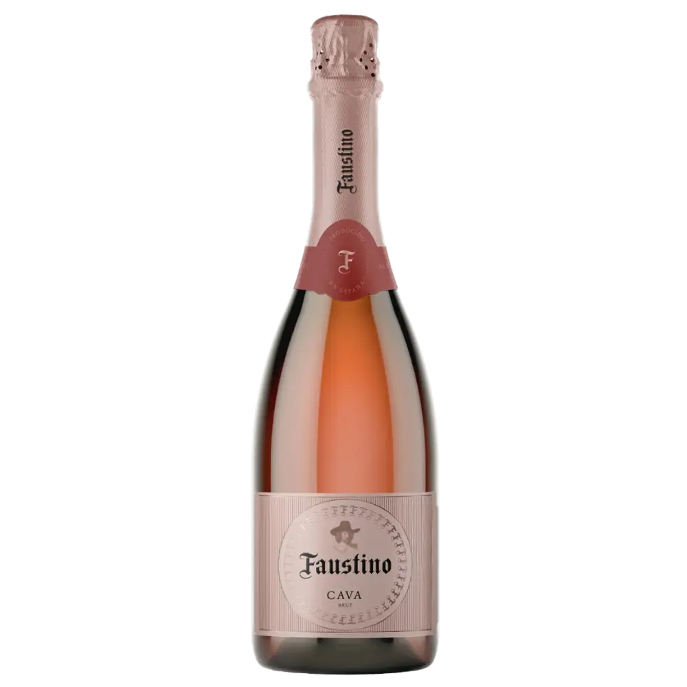 buy Faustino Brut Cava Rosado 750mL sparkling rosé wine bottle
