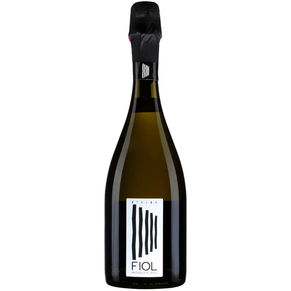 Buy FIOL Prosecco 750mL, Italian sparkling wine in a dark bottle, front view