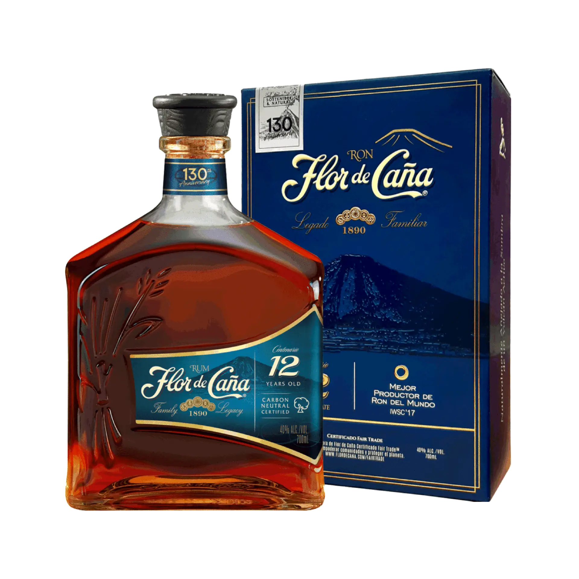 Buy Flor de Cana 12 Year Old rum bottle with box, premium aged rum, spirits