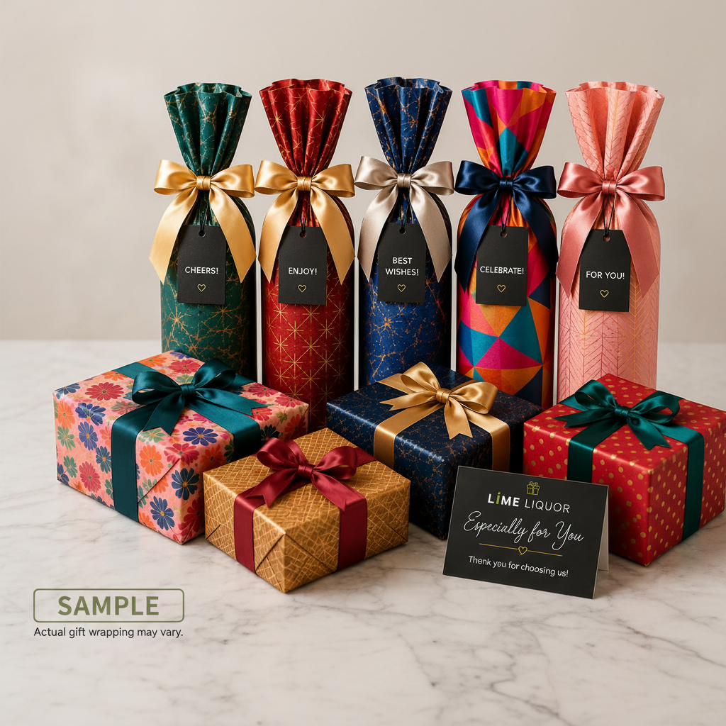 Bottle Gift Wrapping & Gift Note – 1×750mL