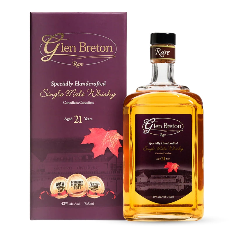 Glen Breton Rare 21 Year Old Single Malt Canadian Whisky