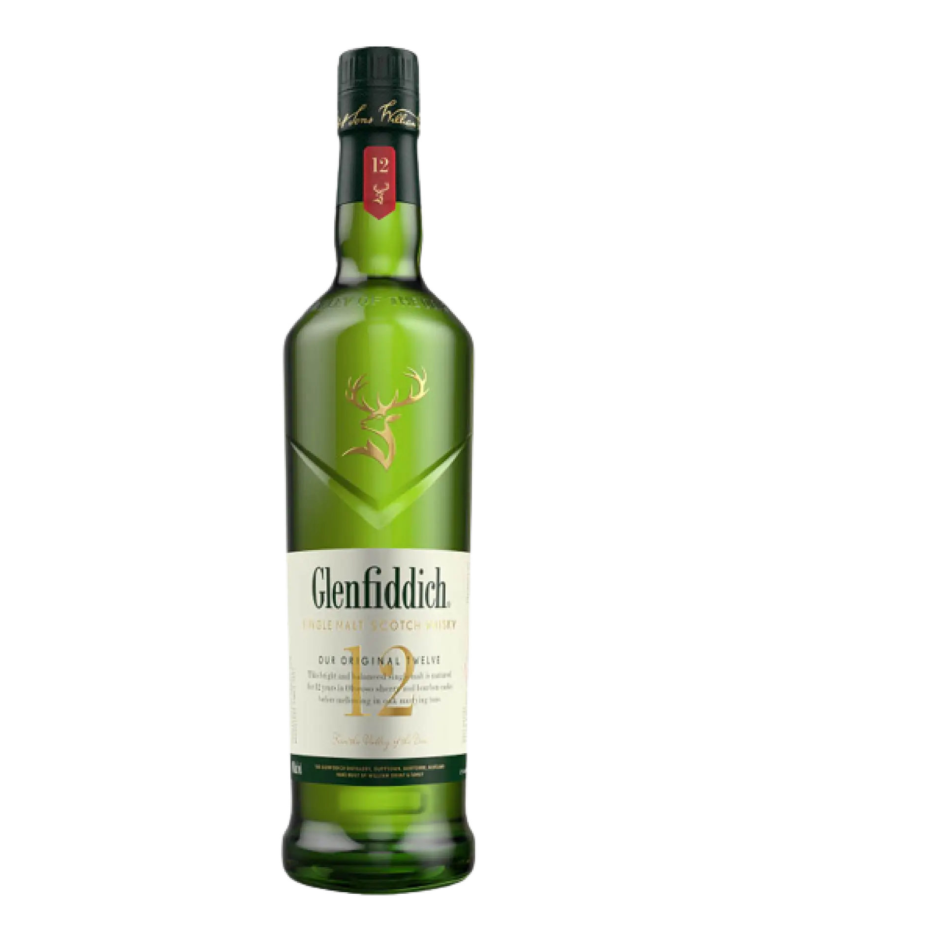 Buy Glenfiddich 12 Year Old Single Malt Scotch Whisky 750mL green bottle
