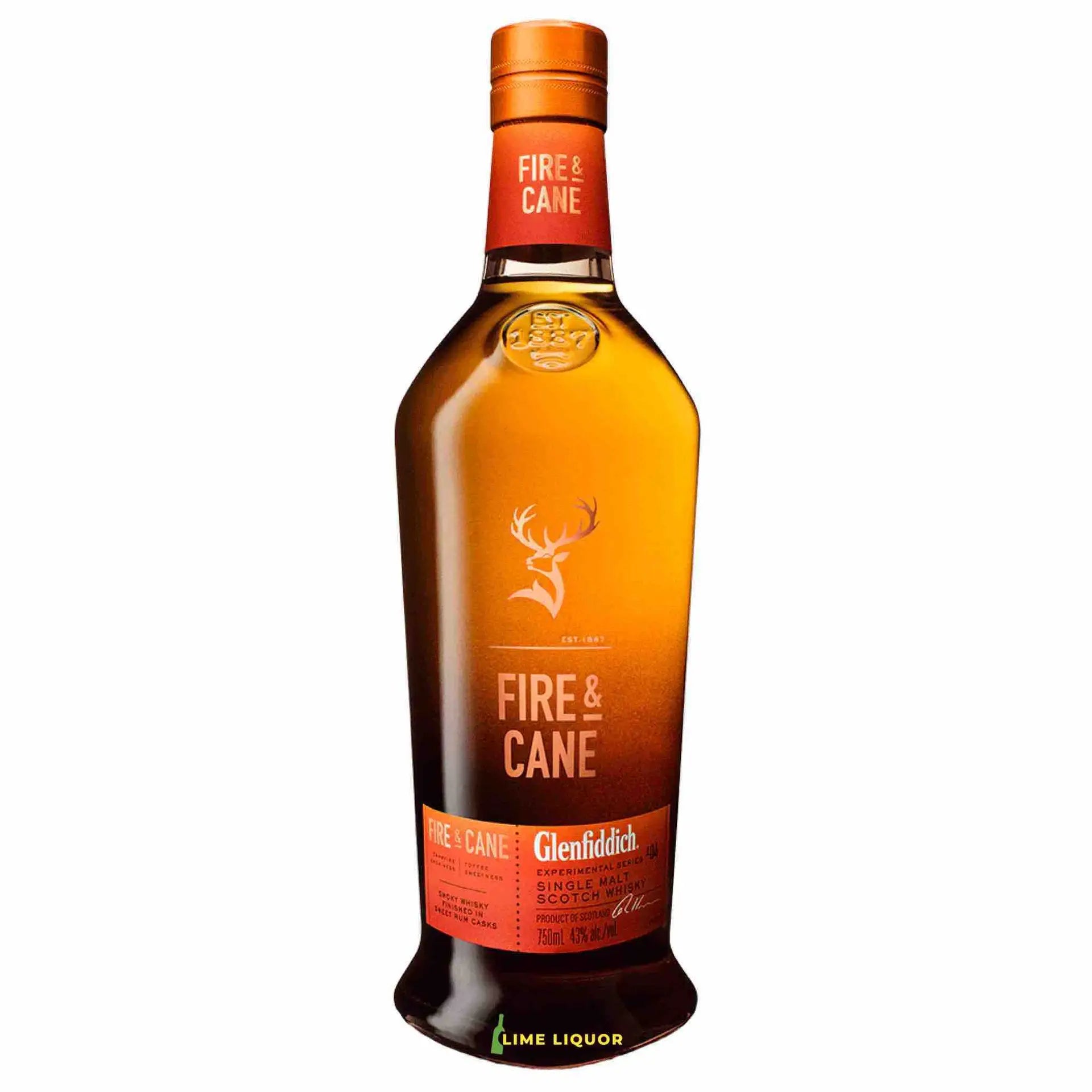 buy Glenfiddich Fire & Cane 750mL single malt scotch whisky bottle